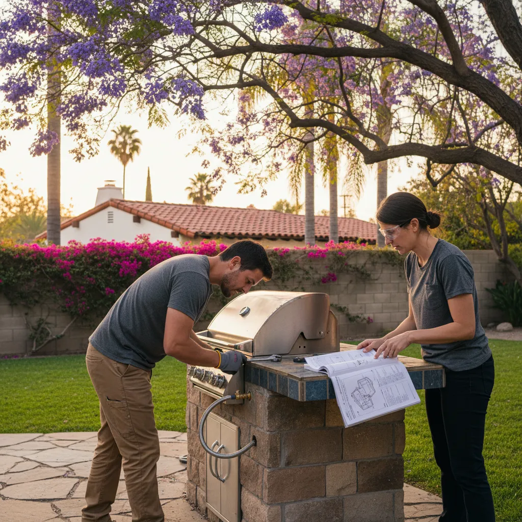 bbq island construction project 1 in Van Nuys