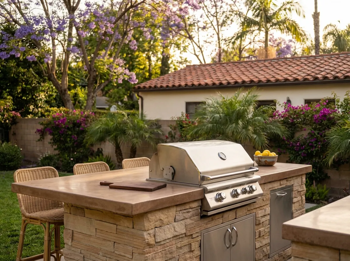 bbq island construction project 4 in Van Nuys