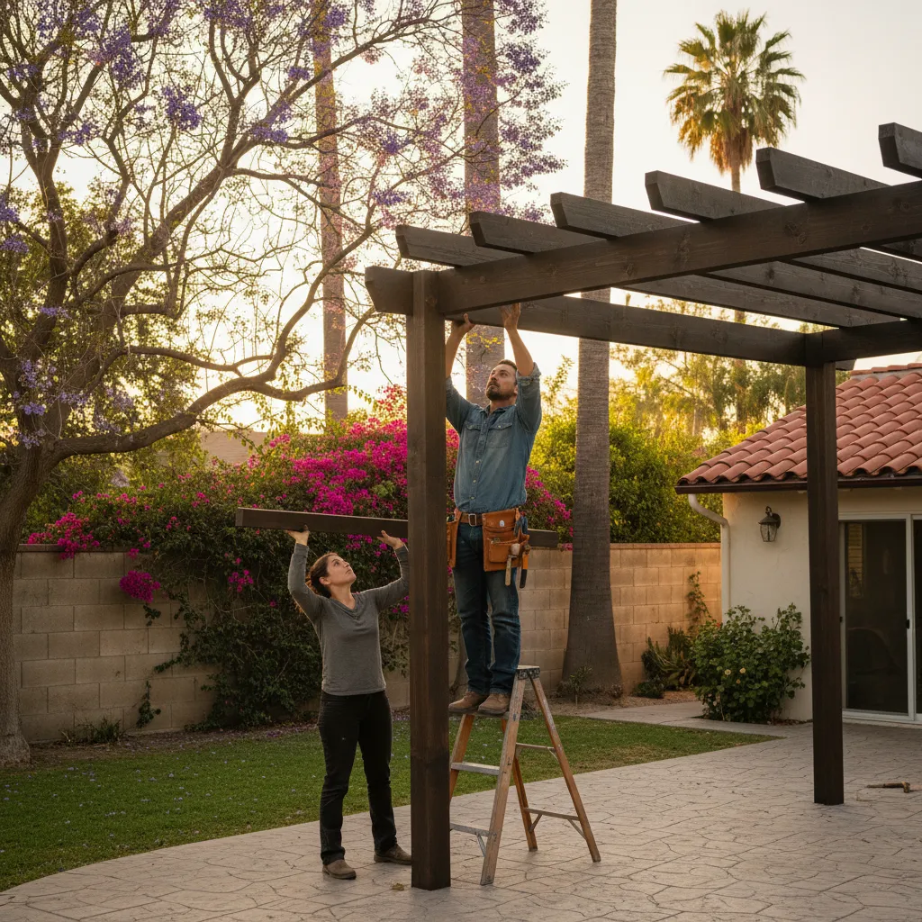 carport and pergola builder project 1 in Van Nuys