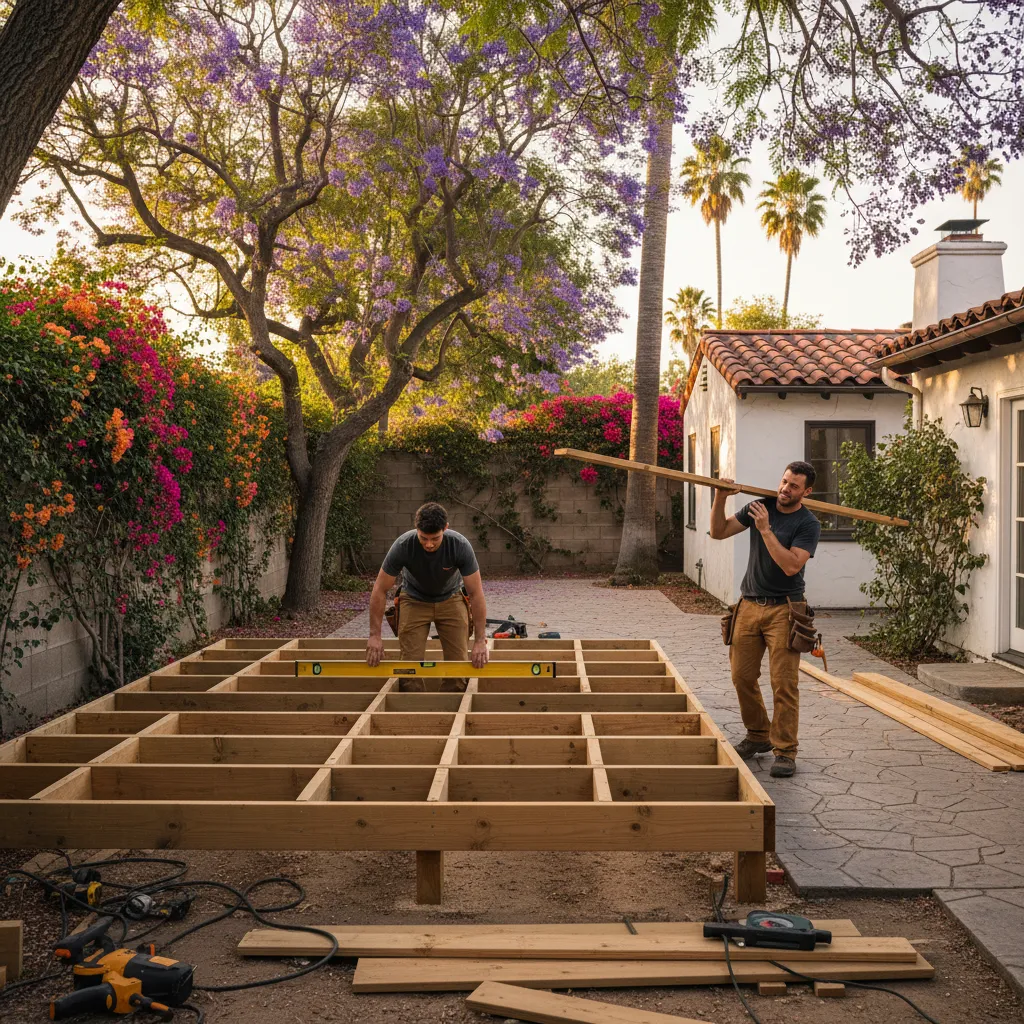 deck builder project 1 in Van Nuys