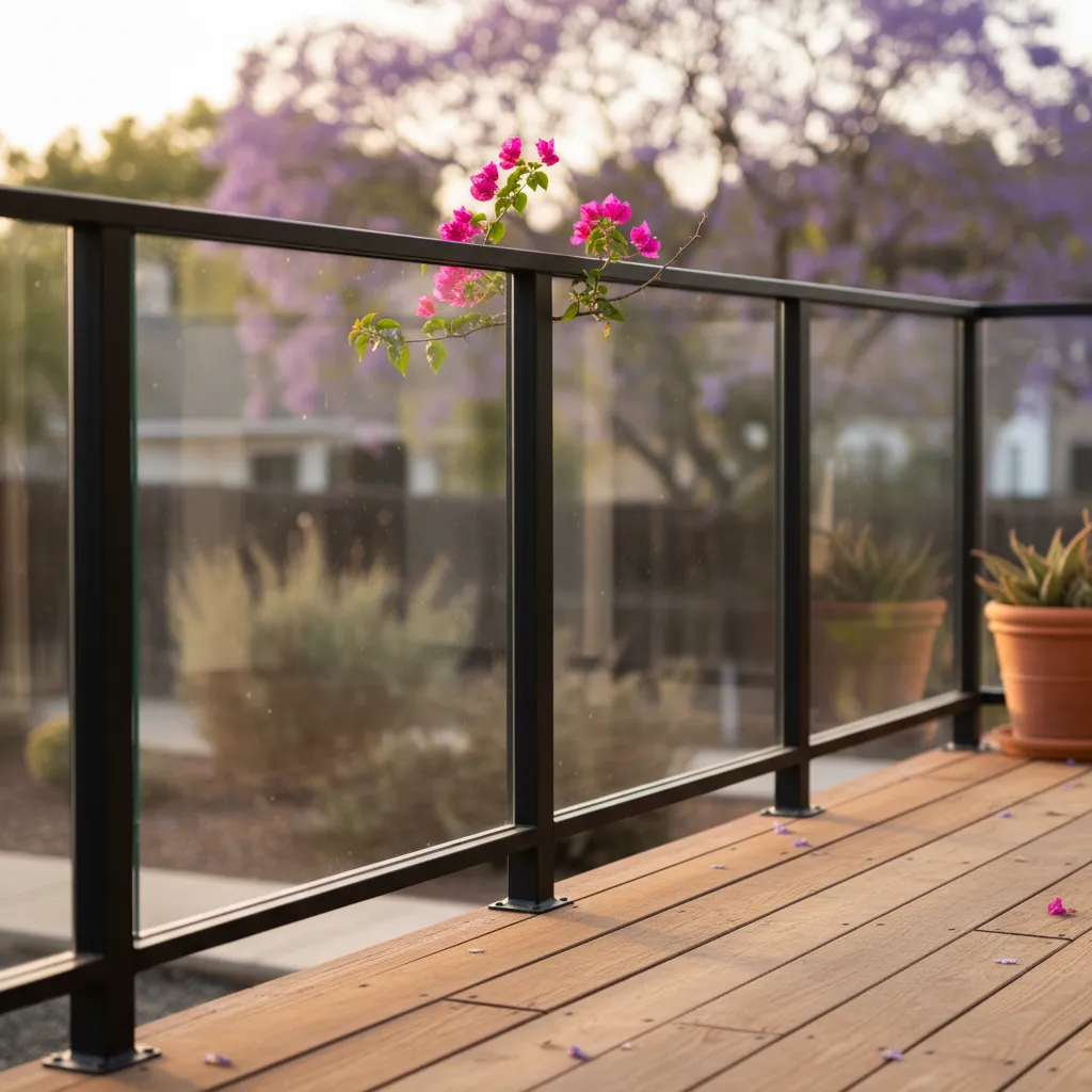 deck railing installation project 2 in Van Nuys