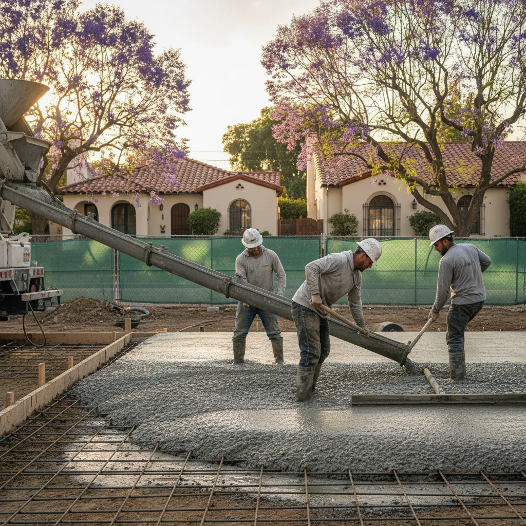 foundation construction project 1 in Van Nuys