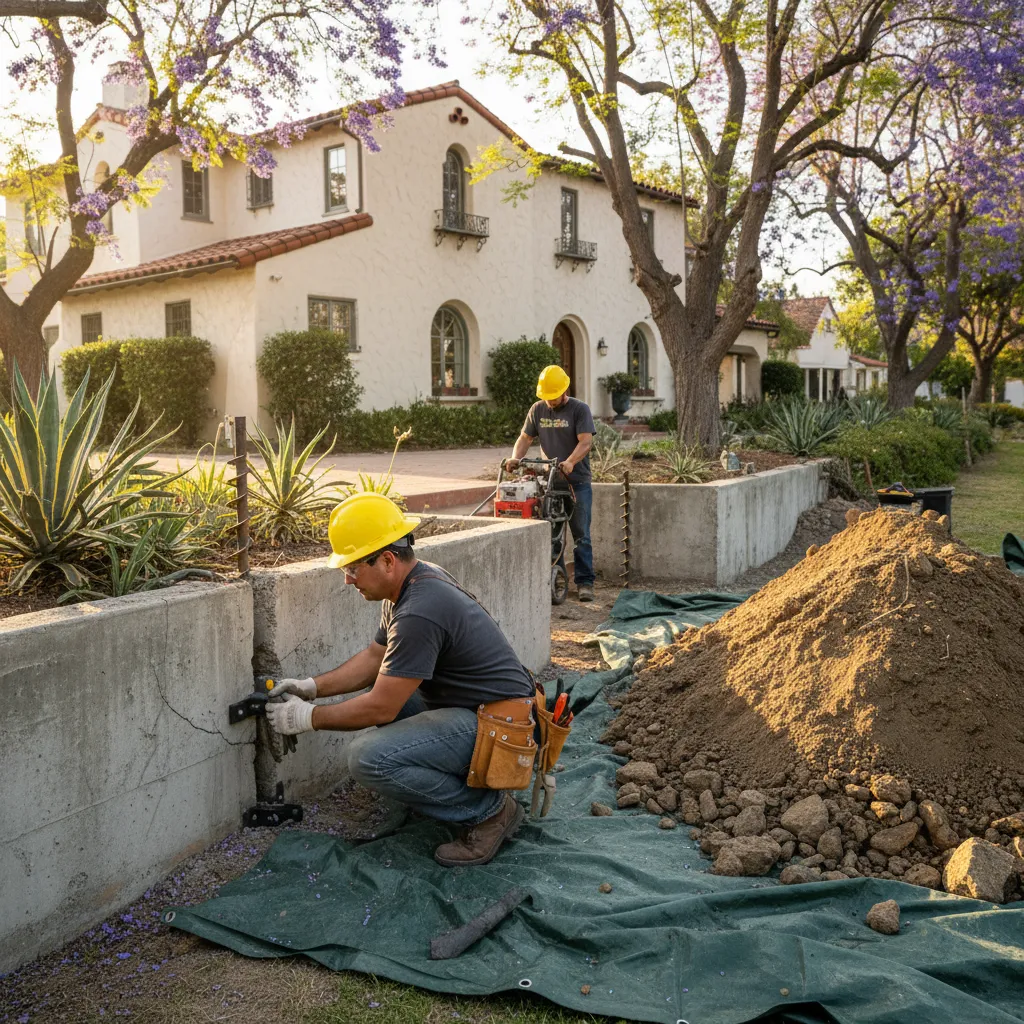 foundation repair project 1 in Van Nuys