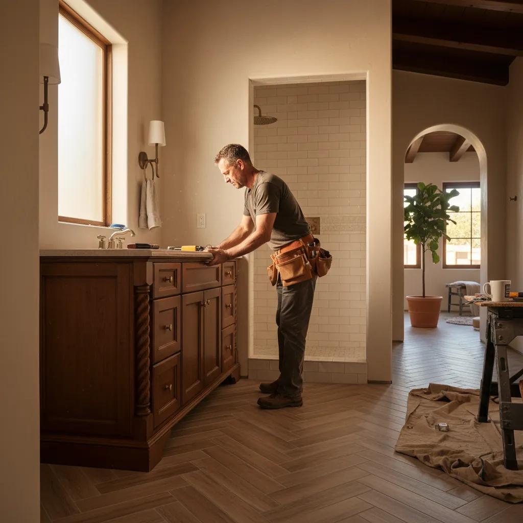 full bathroom remodel project 1 in Van Nuys