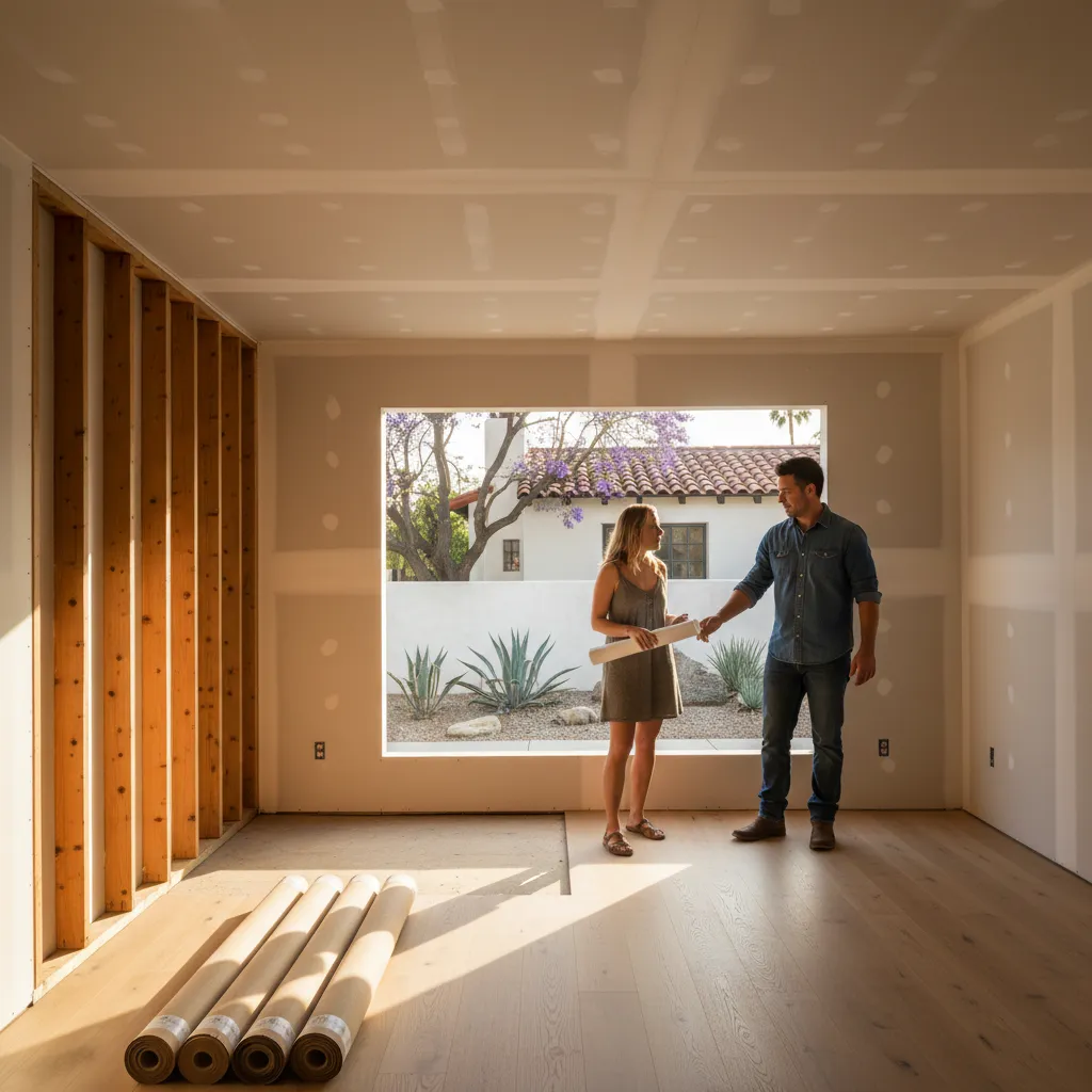 garage conversion to living space project 1 in Van Nuys
