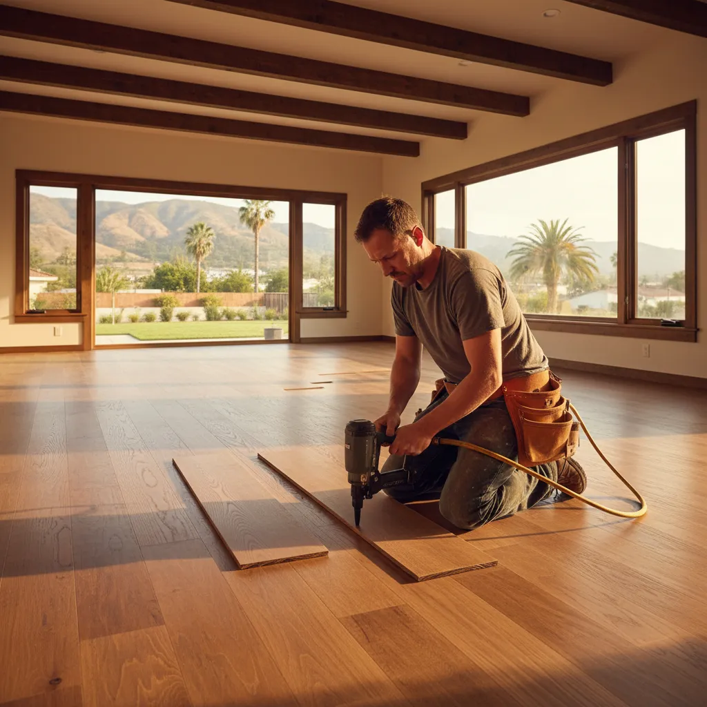 hardwood floor installation project 1 in Van Nuys