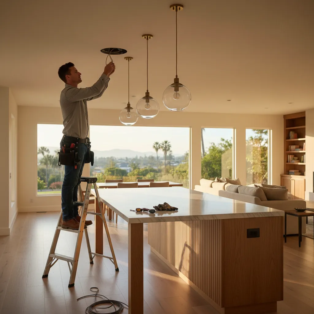 kitchen island installation project 3 in Van Nuys