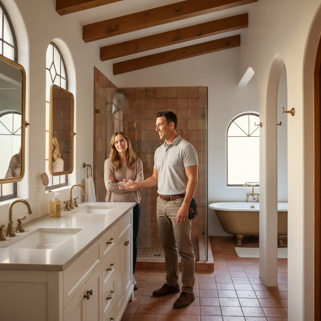 master bathroom remodel project 1 in Van Nuys