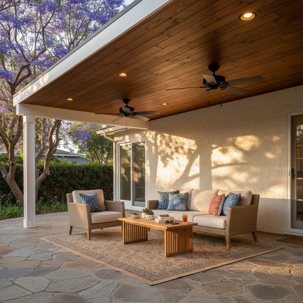 patio cover construction project 2 in Van Nuys
