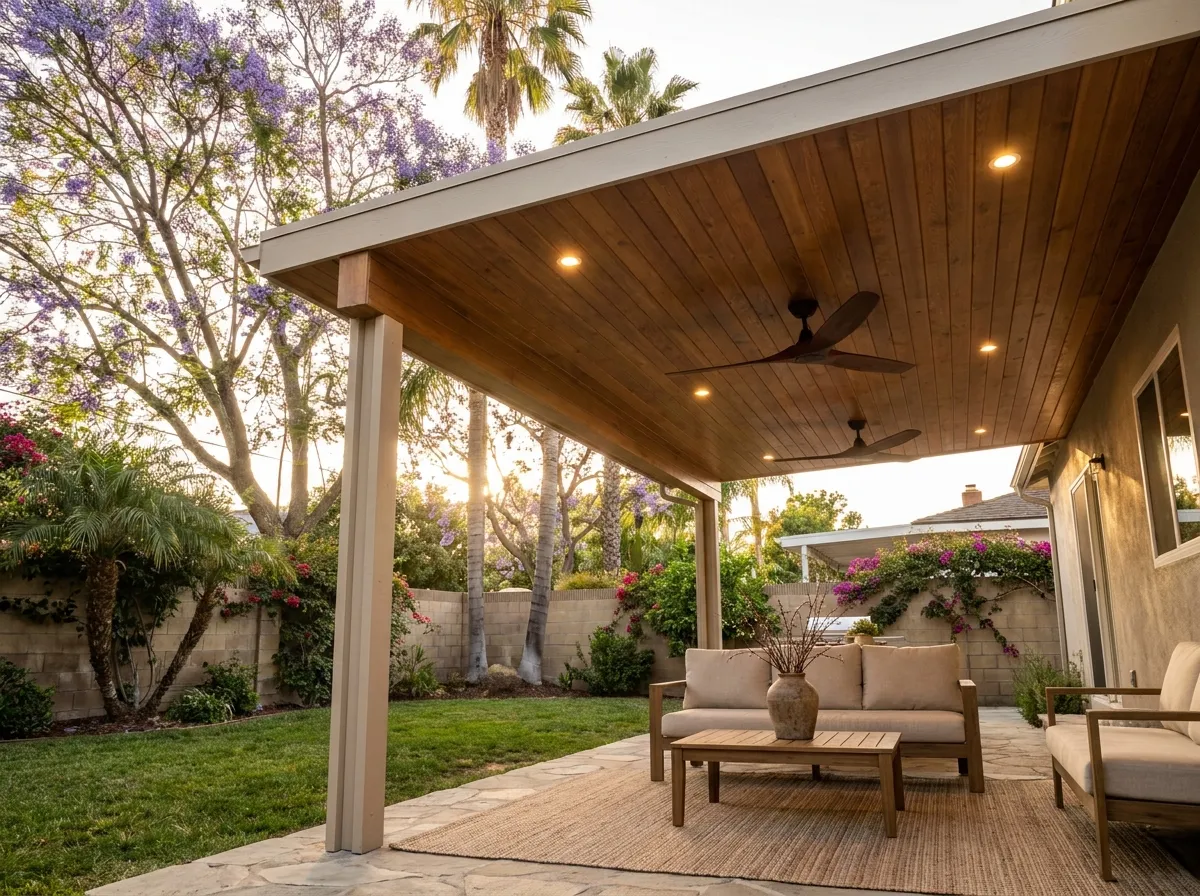 patio cover construction project 4 in Van Nuys