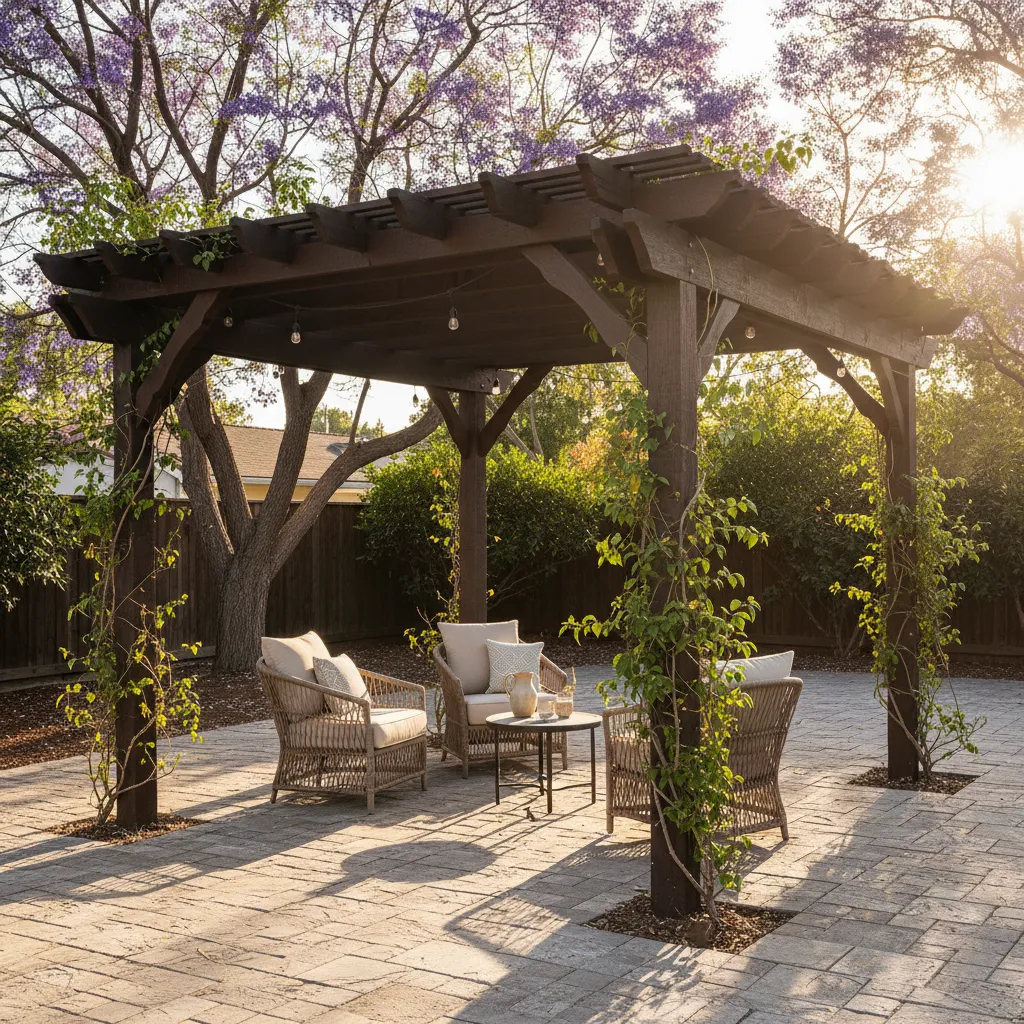 pergola installation project 2 in Van Nuys