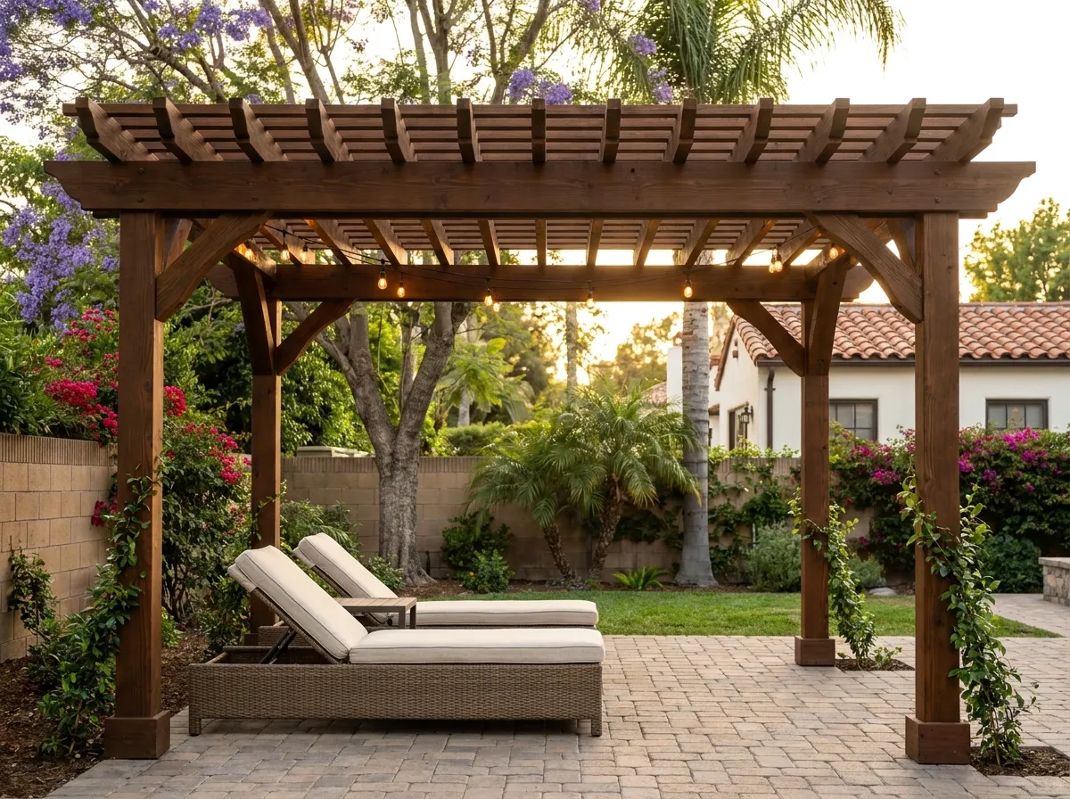 pergola installation project 4 in Van Nuys