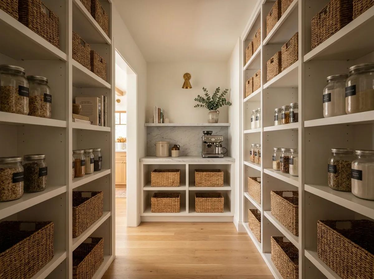 Walk-in pantry construction framing and build