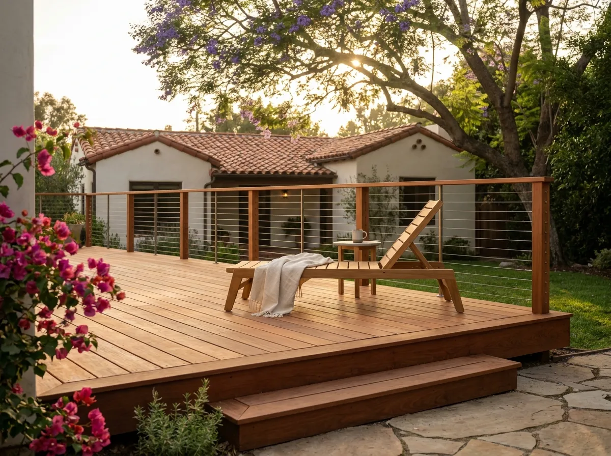 wood deck construction project 4 in Van Nuys